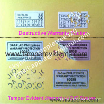 Warranty Void Protection Labels,do Not Remove Security Label,warranty Invalid If Seal Tampered Stickers 
